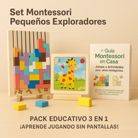 Set Montessori ‘Pequeños Exploradores’ – Aprende Jugando sin Pantallas